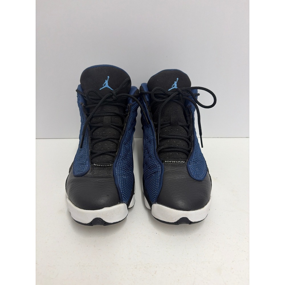 Jordan 13 Retro Brave Blue Navy Black White Kids Shoes 884129-400 Size 6Y - Picture 1 of 9